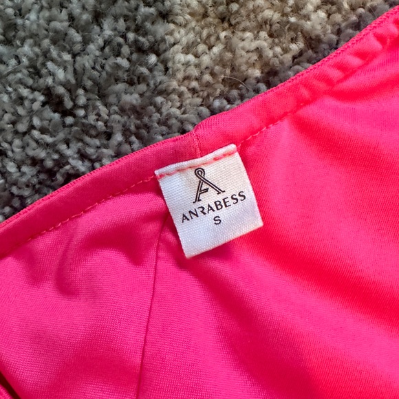 One Shoulder Ruched Pink Bodycon Dress - Picture 10 of 13